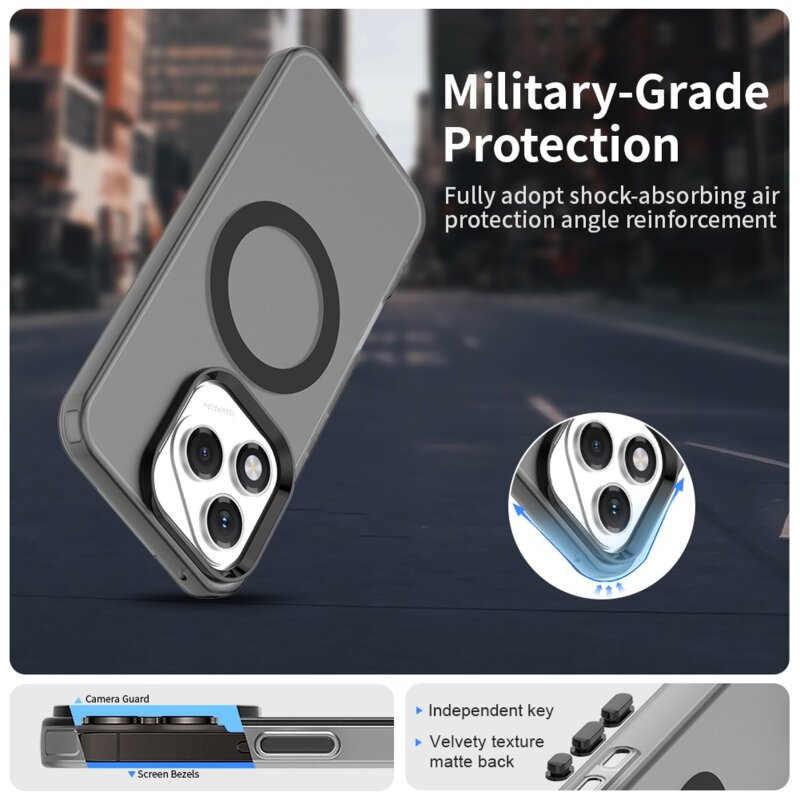 Husa Honor 400 Lite Techsuit CandyCase MagSafe, negru