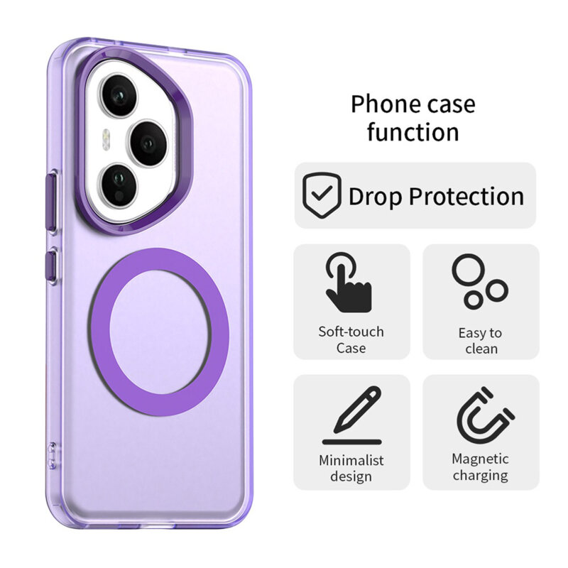 Husa Honor 400 Pro Techsuit CandyCase MagSafe, mov