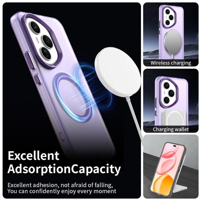 Husa Honor 400 Pro Techsuit CandyCase MagSafe, mov