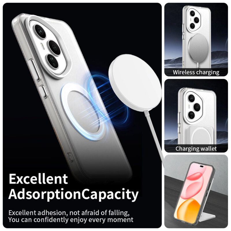 Husa Honor 400 Pro Techsuit CandyCase MagSafe, alb