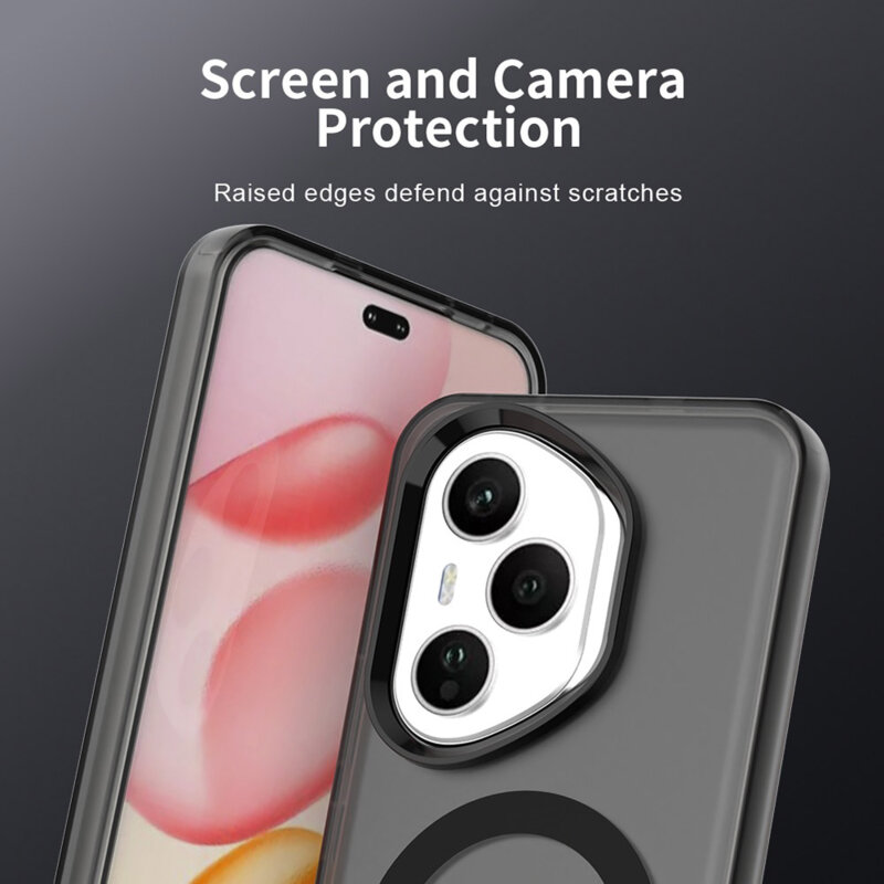 Husa Honor 400 Pro Techsuit CandyCase MagSafe, negru