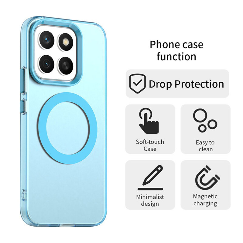 Husa Honor X8c Techsuit CandyCase MagSafe, albastru