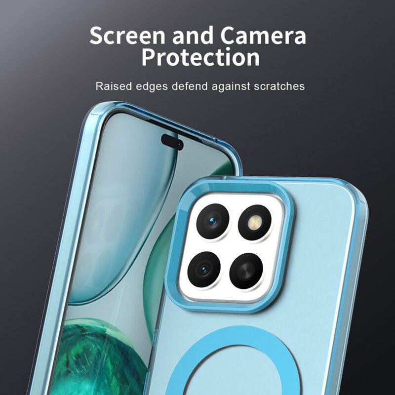 Husa Honor X8c Techsuit CandyCase MagSafe, albastru