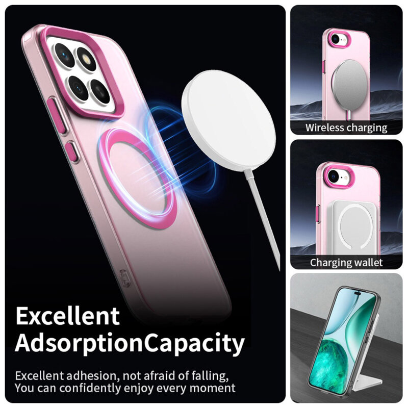 Husa Honor X8c Techsuit CandyCase MagSafe, roz