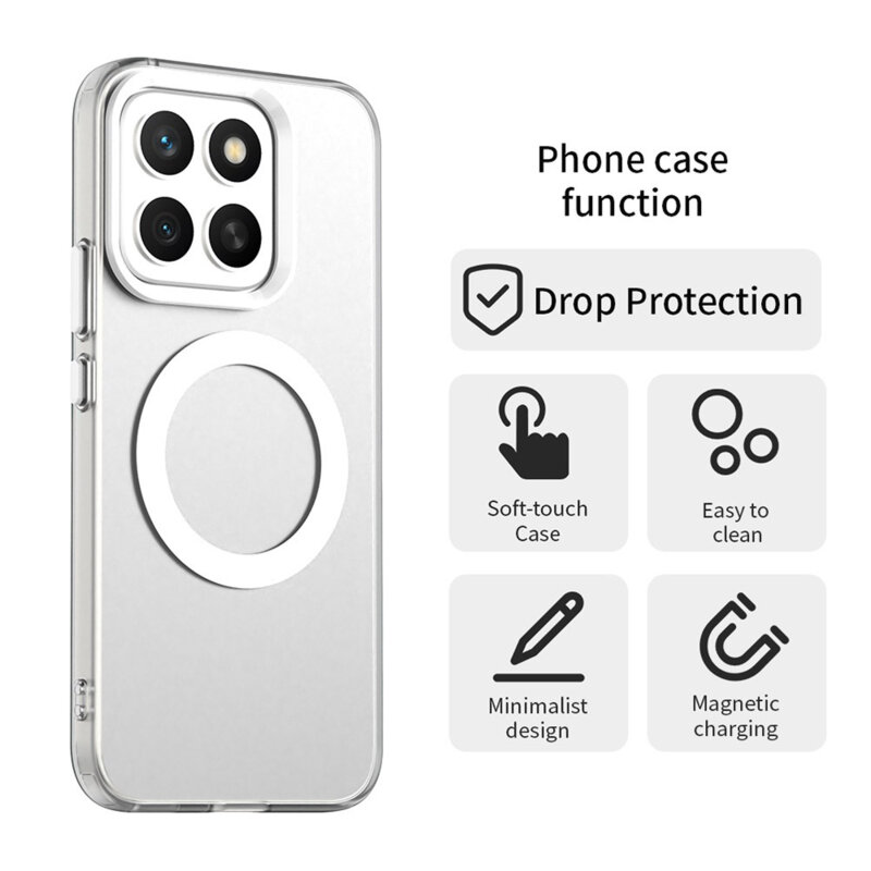 Husa Honor X8c Techsuit CandyCase MagSafe, alb