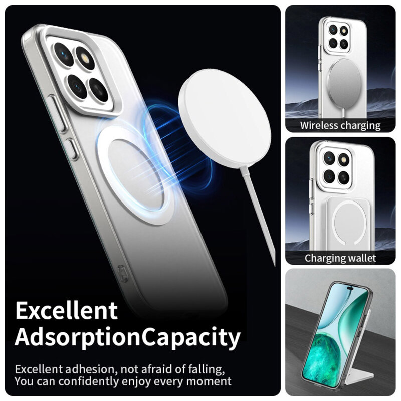 Husa Honor X8c Techsuit CandyCase MagSafe, alb
