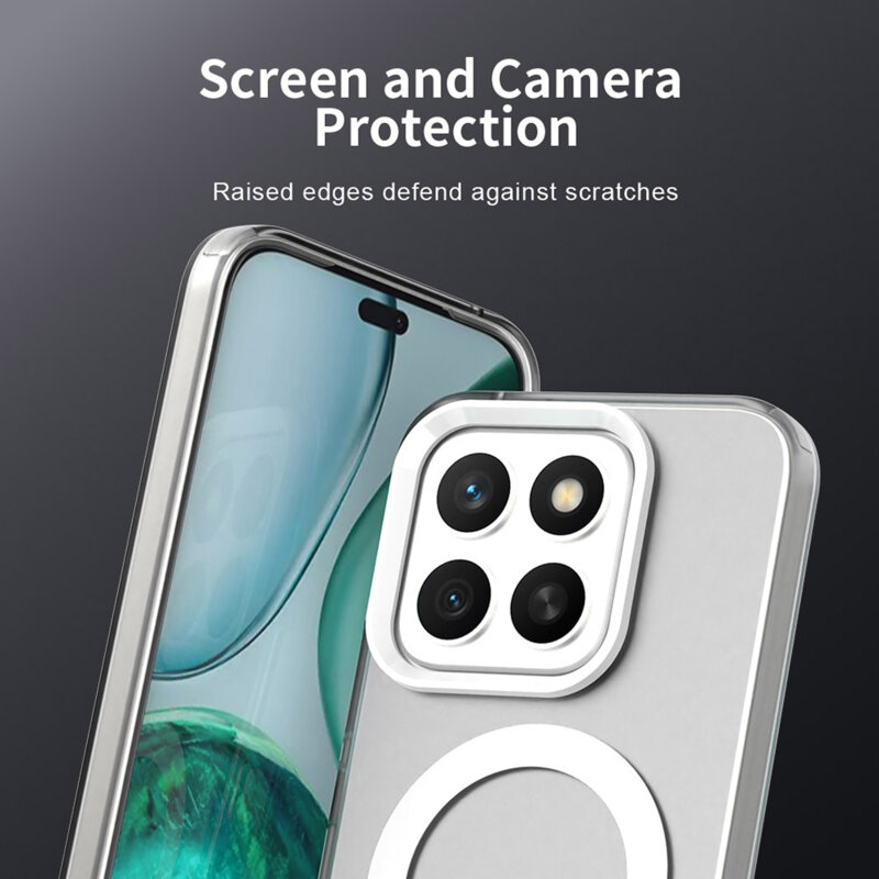 Husa Honor X8c Techsuit CandyCase MagSafe, alb