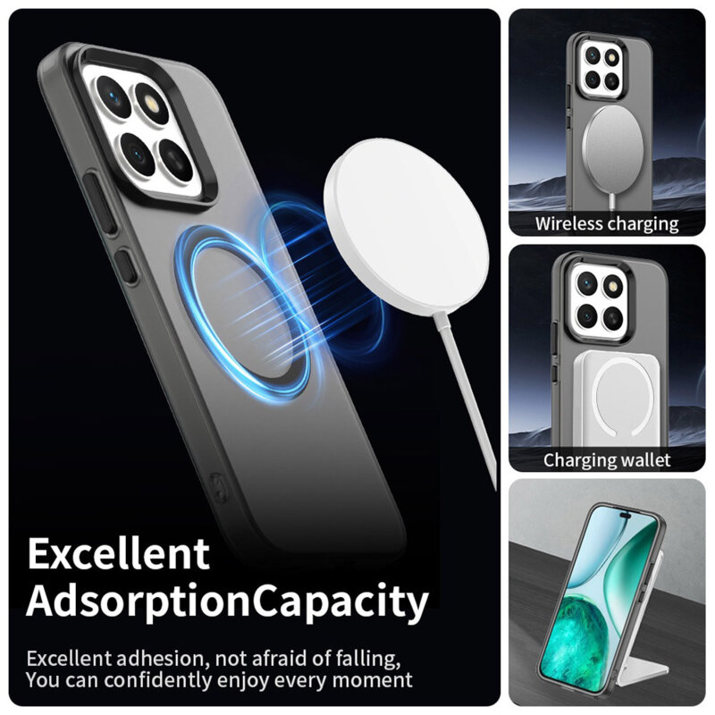 Husa Honor X8c Techsuit CandyCase MagSafe, negru
