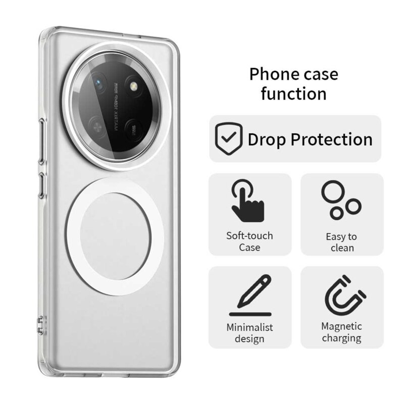 Husa Honor X9c Techsuit CandyCase MagSafe, alb