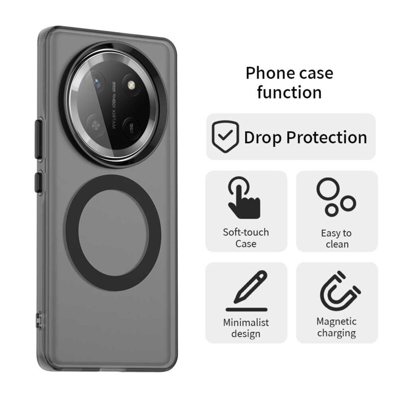 Husa Honor Magic7 Lite Techsuit CandyCase MagSafe, negru