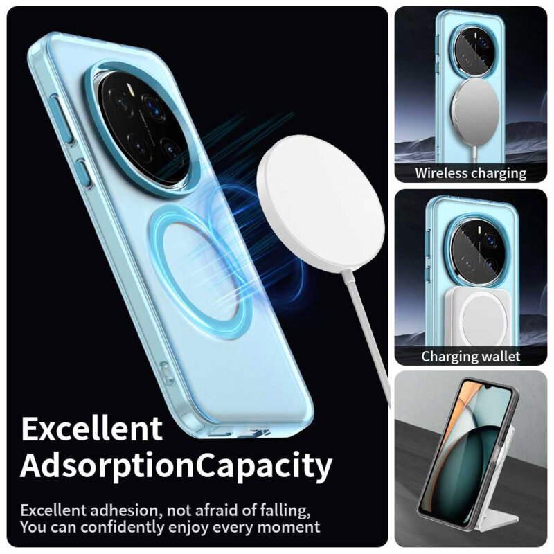 Husa Honor Magic7 Pro Techsuit CandyCase MagSafe, albastru