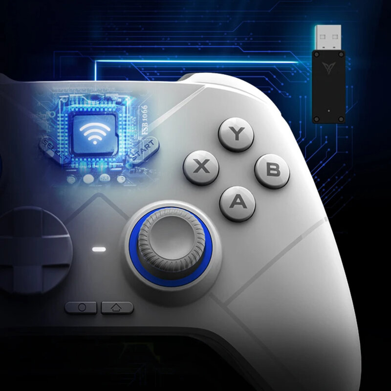 Controller wireless multi-platform Flydigi Direwolf 2, alb