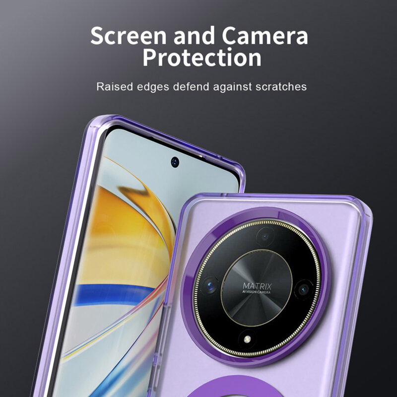 Husa Honor Magic6 Lite Techsuit CandyCase MagSafe, mov