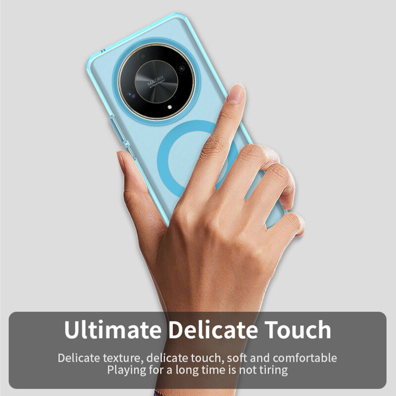 Husa Honor Magic6 Lite Techsuit CandyCase MagSafe, albastru