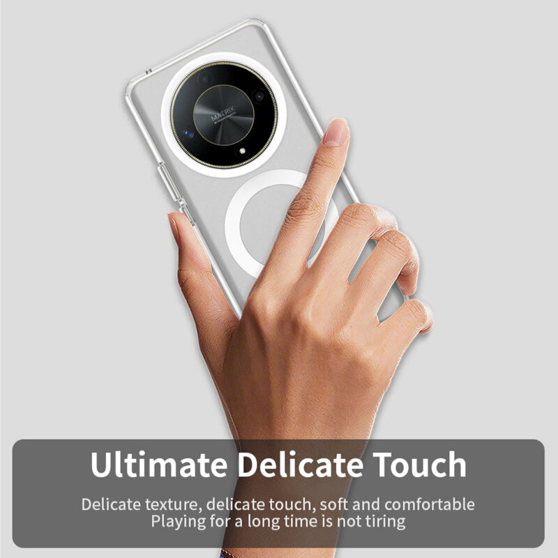 Husa Honor Magic6 Lite Techsuit CandyCase MagSafe, alb