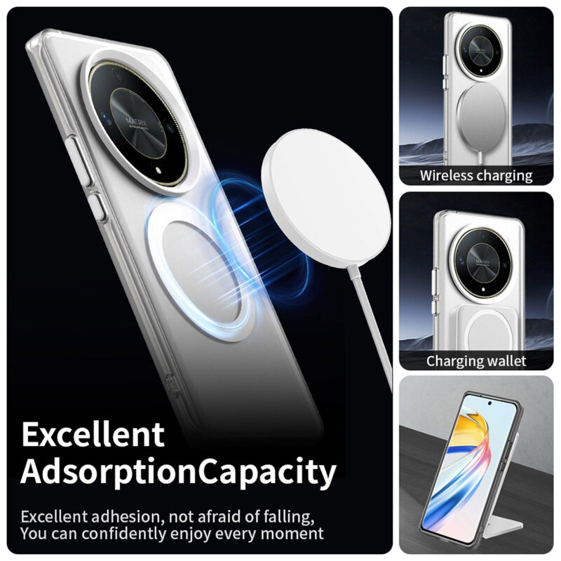 Husa Honor Magic6 Lite Techsuit CandyCase MagSafe, alb