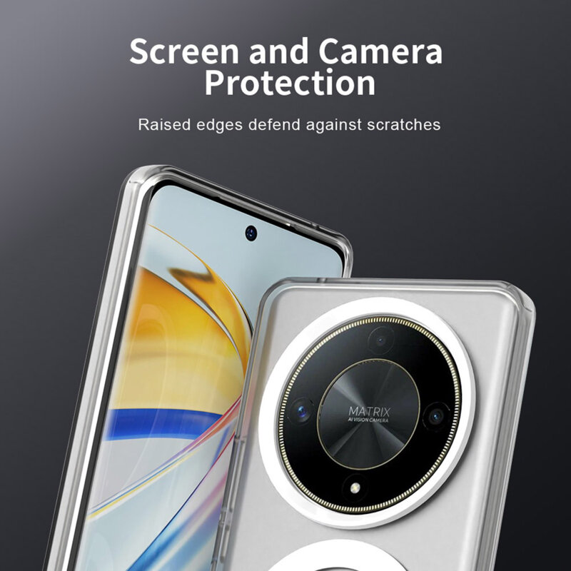 Husa Honor Magic6 Lite Techsuit CandyCase MagSafe, alb