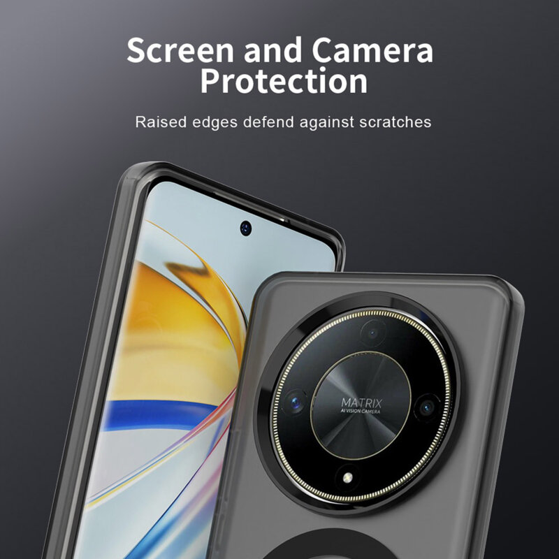 Husa Honor Magic6 Lite Techsuit CandyCase MagSafe, negru