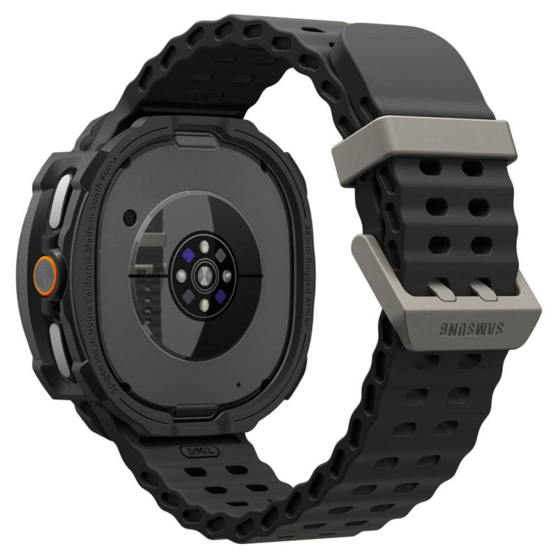 Husa Samsung Galaxy Watch8 Classic Spigen Rugged Armor, negru