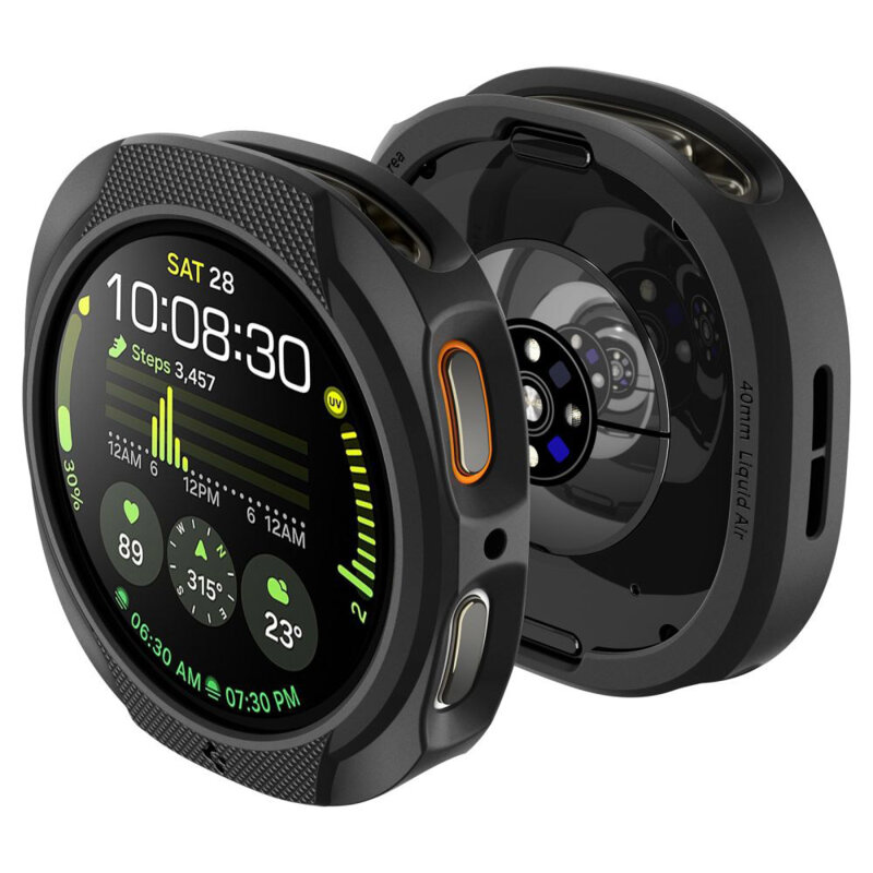 Husa Samsung Galaxy Watch8 44mm Spigen Liquid Air, negru