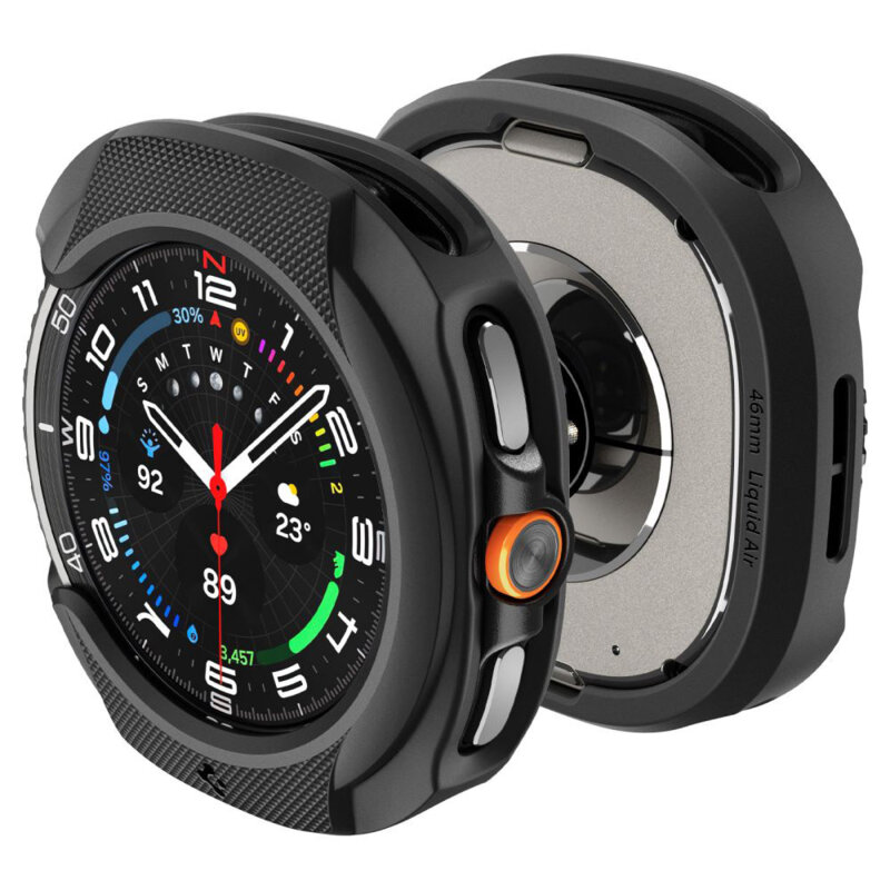 Husa Samsung Galaxy Watch8 Classic Spigen Liquid Air, negru