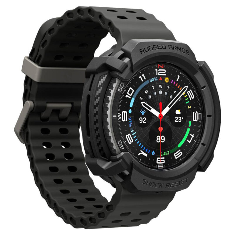 Husa Samsung Galaxy Watch8 Classic Spigen Liquid Air, negru