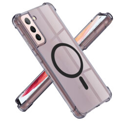 Husa Samsung Galaxy S21 5G Techsuit Shockproof Clear Silicone MagSafe, fumuriu