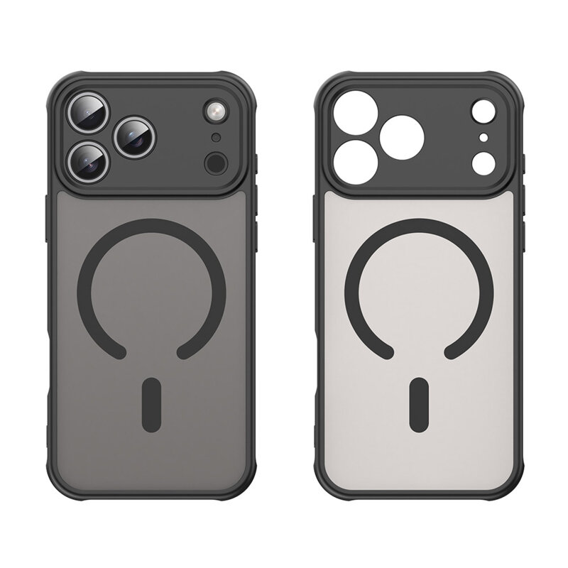 Husa iPhone 17 Pro Max Techsuit HaloFrost II MagSafe, negru