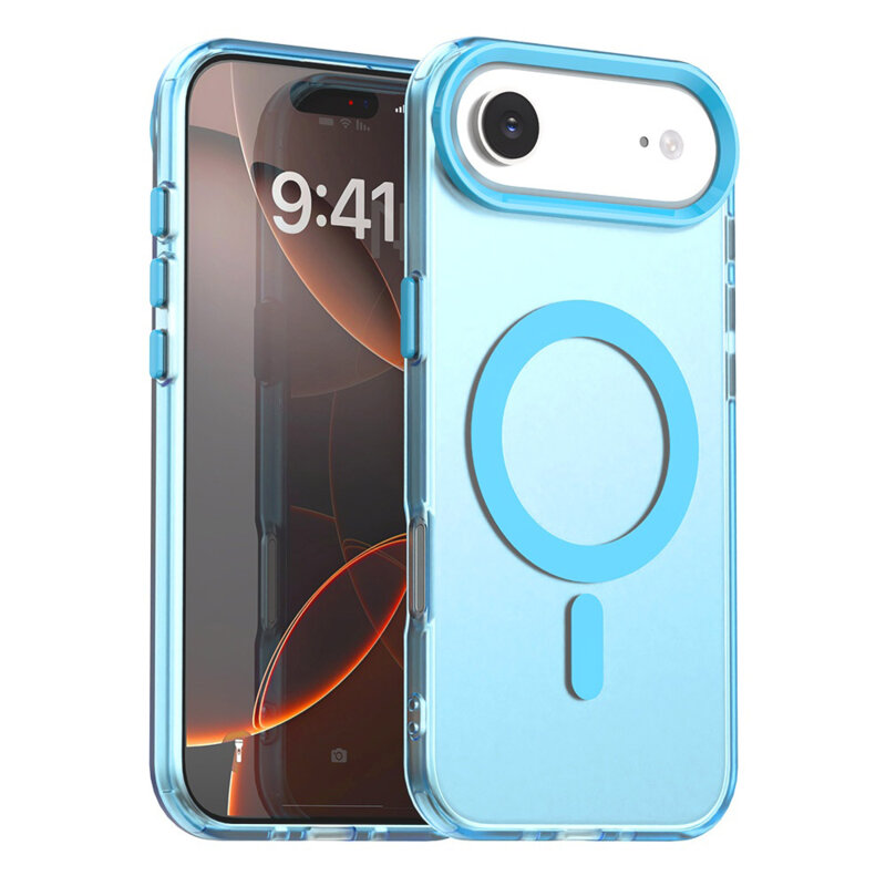 Husa iPhone 17 Air Techsuit CandyCase MagSafe, albastru