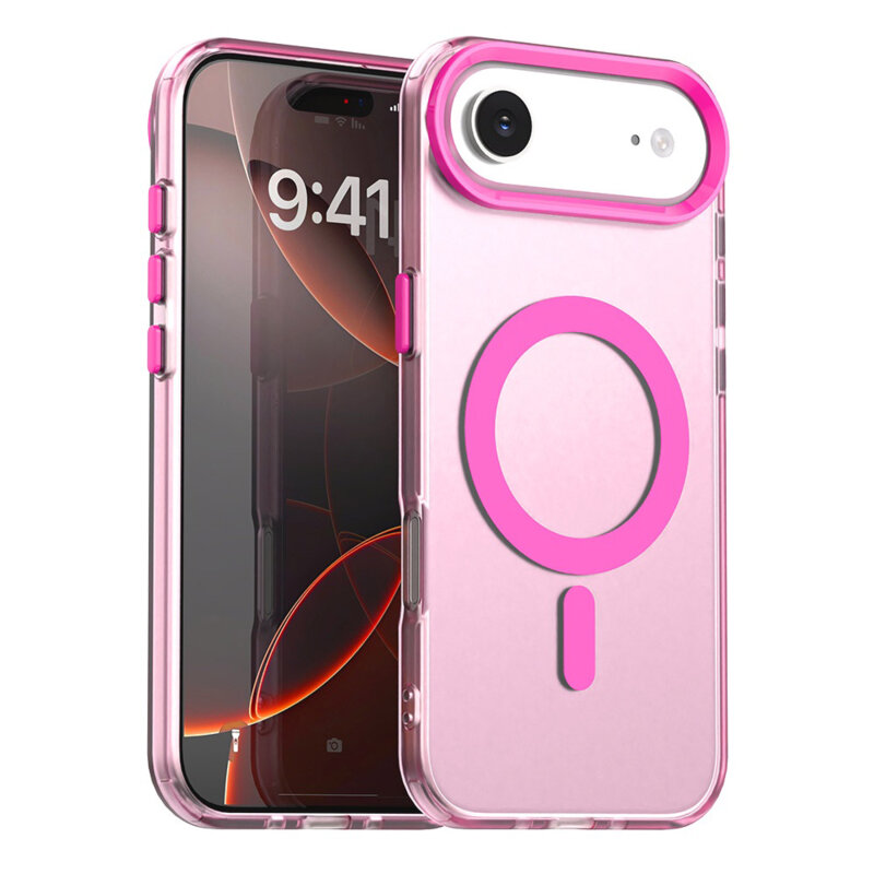 Husa iPhone 17 Air Techsuit CandyCase MagSafe, roz