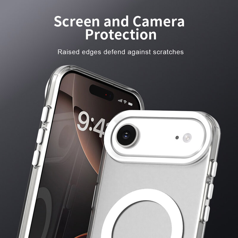 Husa iPhone 17 Air Techsuit CandyCase MagSafe, alb