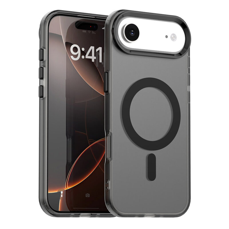Husa iPhone 17 Air Techsuit CandyCase MagSafe, negru