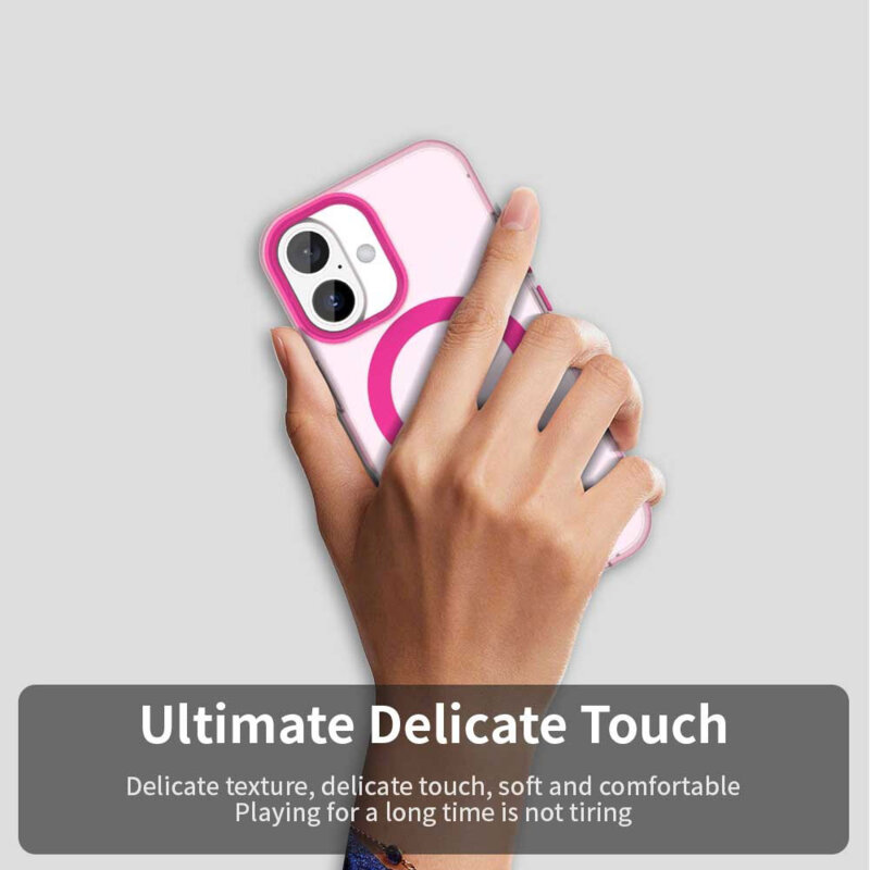 Husa iPhone 17 Techsuit CandyCase MagSafe, roz