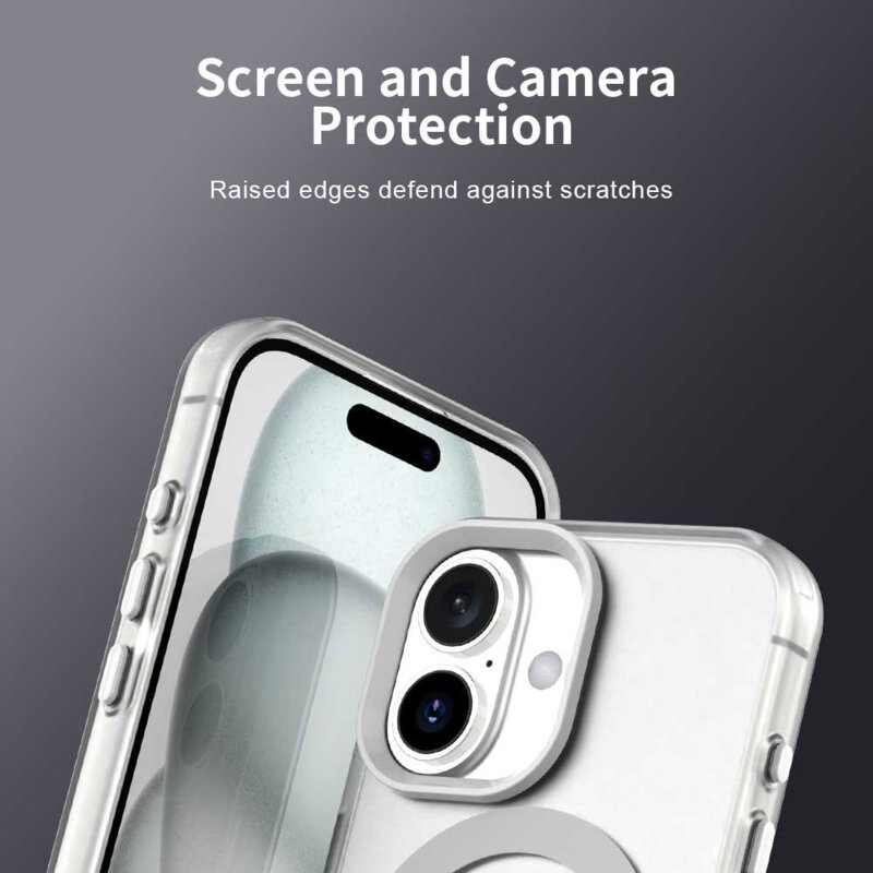 Husa iPhone 17 Techsuit CandyCase MagSafe, alb