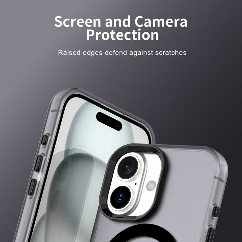 Husa iPhone 17 Techsuit CandyCase MagSafe, negru