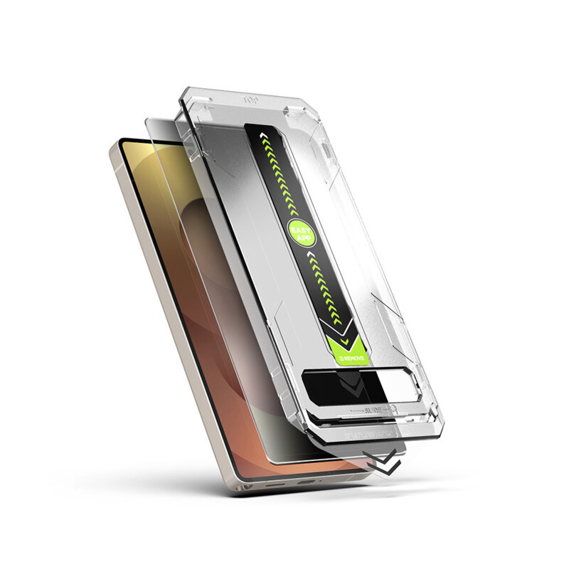 Folie Samsung Galaxy S25 Ultra, deblocare prin amprenta, Techsuit TitanGlass CrystalHD, privacy