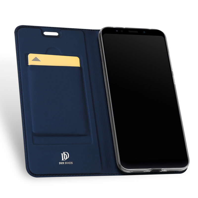 Husa Xiaomi Redmi 5 Plus Dux Ducis Flip Stand Book - Albastru