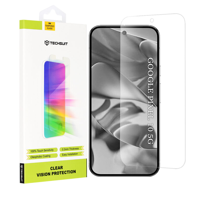 Folie sticla Google Pixel 10 Techsuit Clear Vision Glass, transparenta