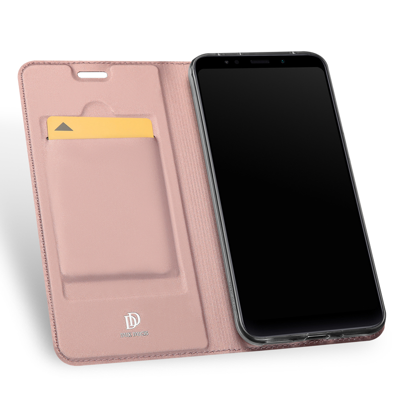 Husa Xiaomi Redmi Note 5 Dux Ducis Flip Stand Book - Roz