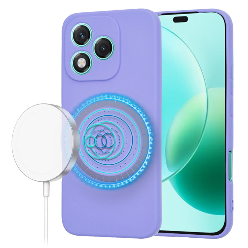 Husa silicon Honor 400 Lite Techsuit SoftFlex MagSafe, violet