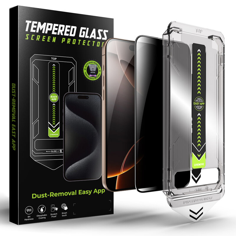 Folie iPhone 11 Techsuit TitanGlass FullCover, privacy