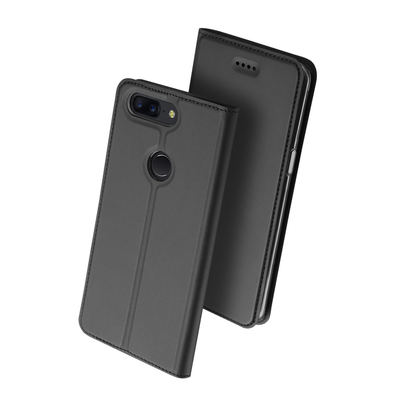 Husa OnePlus 5T Dux Ducis Flip Stand Book - Negru