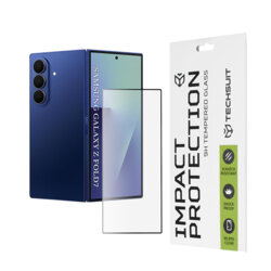 Folie sticla ecran frontal Samsung Galaxy Z Fold7 Techsuit 111D Full Glue Full Cover, negru