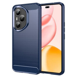 Husa Honor 400 Pro Techsuit Carbon Silicone, albastru