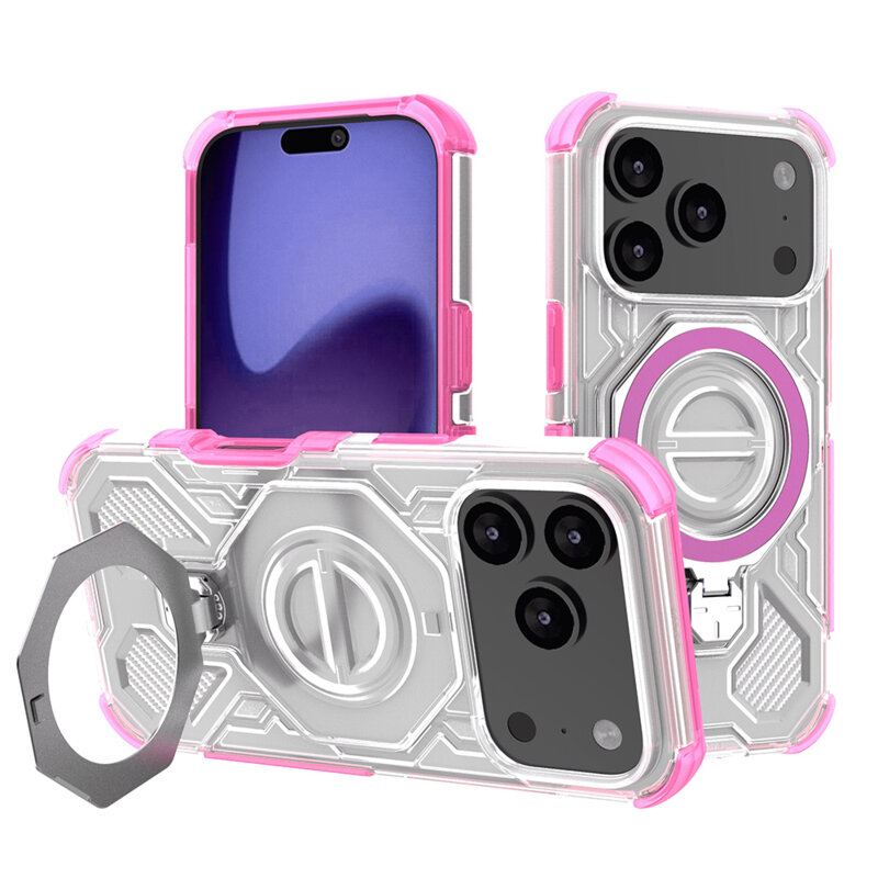 Husa iPhone 17 Pro Techsuit Carbon Shield PRO, roz