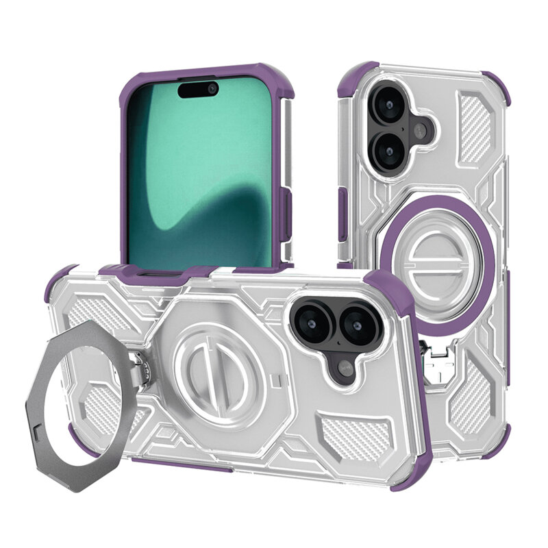 Husa iPhone 17 Techsuit Carbon Shield PRO, mov