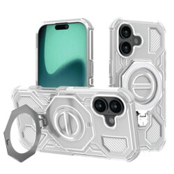 Husa iPhone 17 Techsuit Carbon Shield PRO, alb