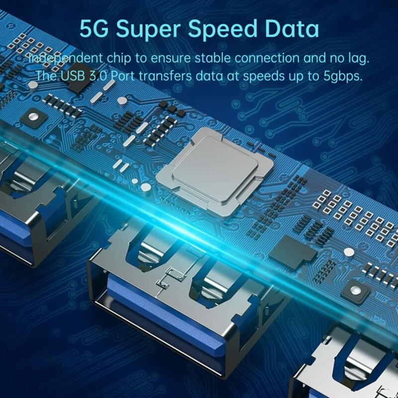 Hub USB, Type-C to USB 3.0, 3x USB 2.0 Techsuit H8, gri