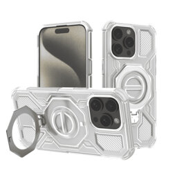 Husa iPhone 15 Pro Techsuit Carbon Shield PRO, alb