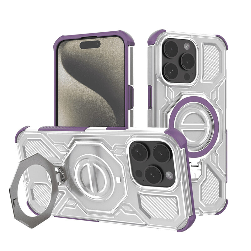 Husa iPhone 15 Pro Techsuit Carbon Shield PRO, mov